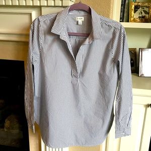 SALE! Sz M J Crew tunic top, NWOT. Black & white stripe